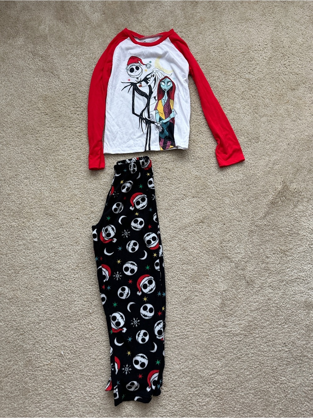 The Nightmare Before Christmas pajamas size 12